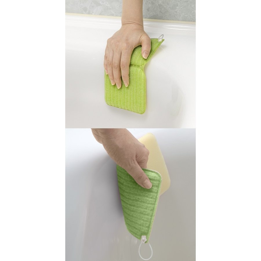 【日本直邮】SANKO 日本 清洁污渍浴缸棉布快速去污 速干 1块