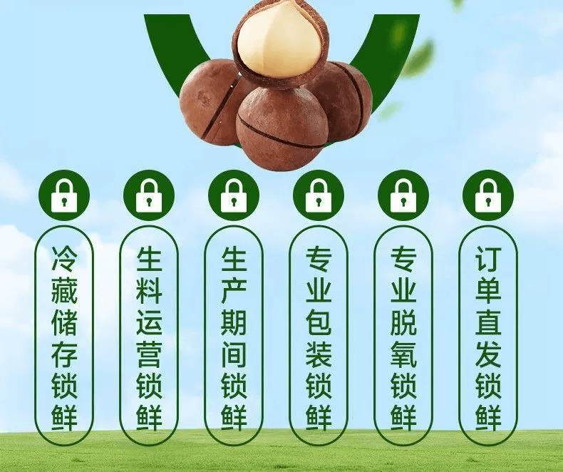 【当季新果】比比赞 夏威夷果干果类坚果奶油味孕妇小零食炒货休闲 100g A+级 优选大颗