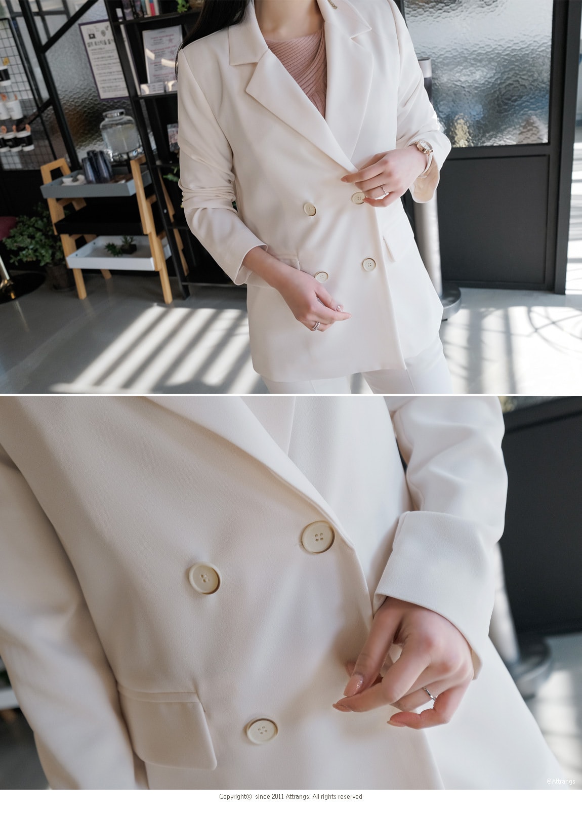Jacket Ivory(model) free size