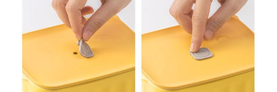 BUYDEEM北鼎 豬豬盒 多功能陶瓷帶蓋食盒 可蒸可烤可微波 小鵝黃 15cm CT3007