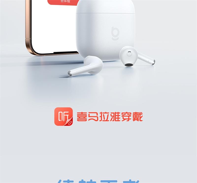 【中國直郵】 倍思 W04藍牙耳機無線半入耳通話降噪超長續航力 皓月白 1個