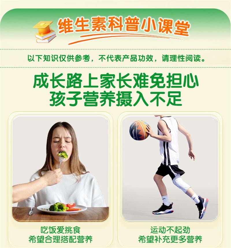 【中国直邮】  汤臣倍健 多种维生素咀嚼片 青少年11-17岁复合维生素vb族vc片维c多维 60片/盒