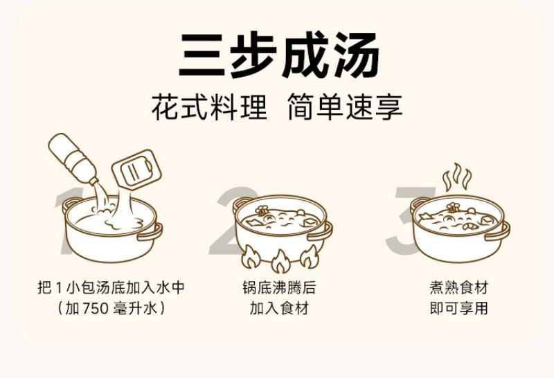 【中国直邮】 加点滋味 地道淮南牛肉汤汤底 拉面 面食 汤底 火锅料 底料 100g