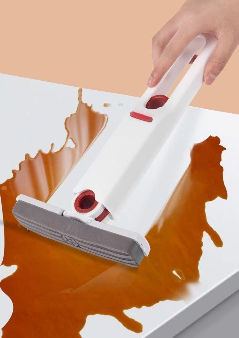 海蓝星 迷你小拖把 一件 配两个专用优质棉头 强力吸水 干湿两用 适用各种材质地面