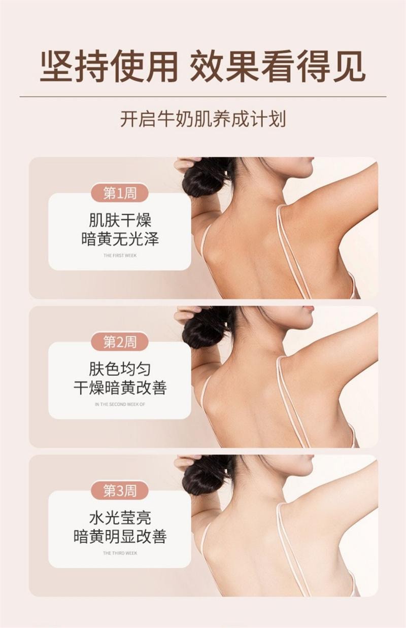 【中国直邮】 澳兰诺 莹透身体乳秋冬女持久留香烟酰胺果酸润肤霜保湿补水 400ml