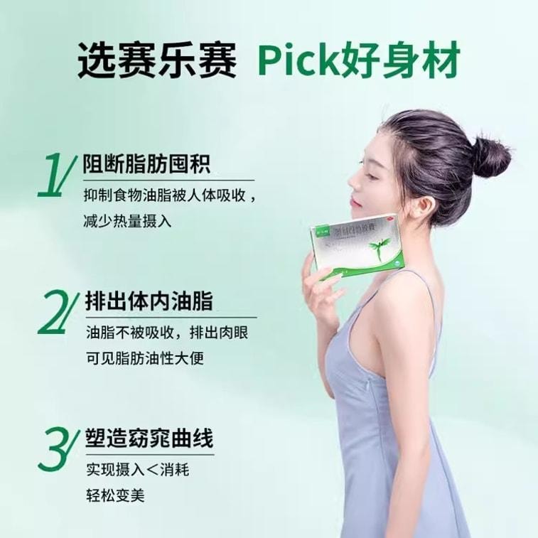 【中國直郵】 賽樂賽 奧利司他膠囊減肥藥燃脂瘦身排油減重 60mg*2粒 x 1盒