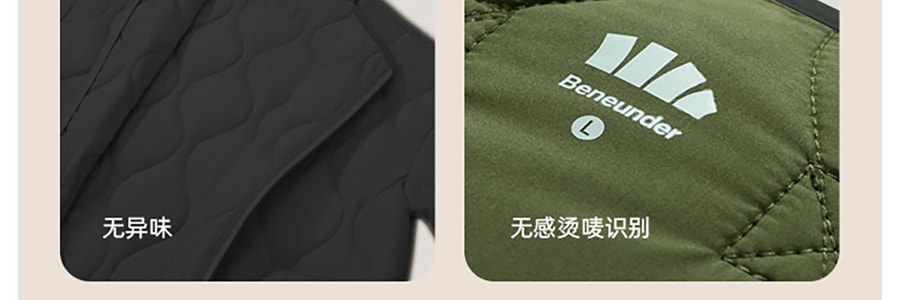 BENEUNDER蕉下 暖霁系列 分纭轻薄羽绒服气绒短外套女款 漫暮黑 165/88A L