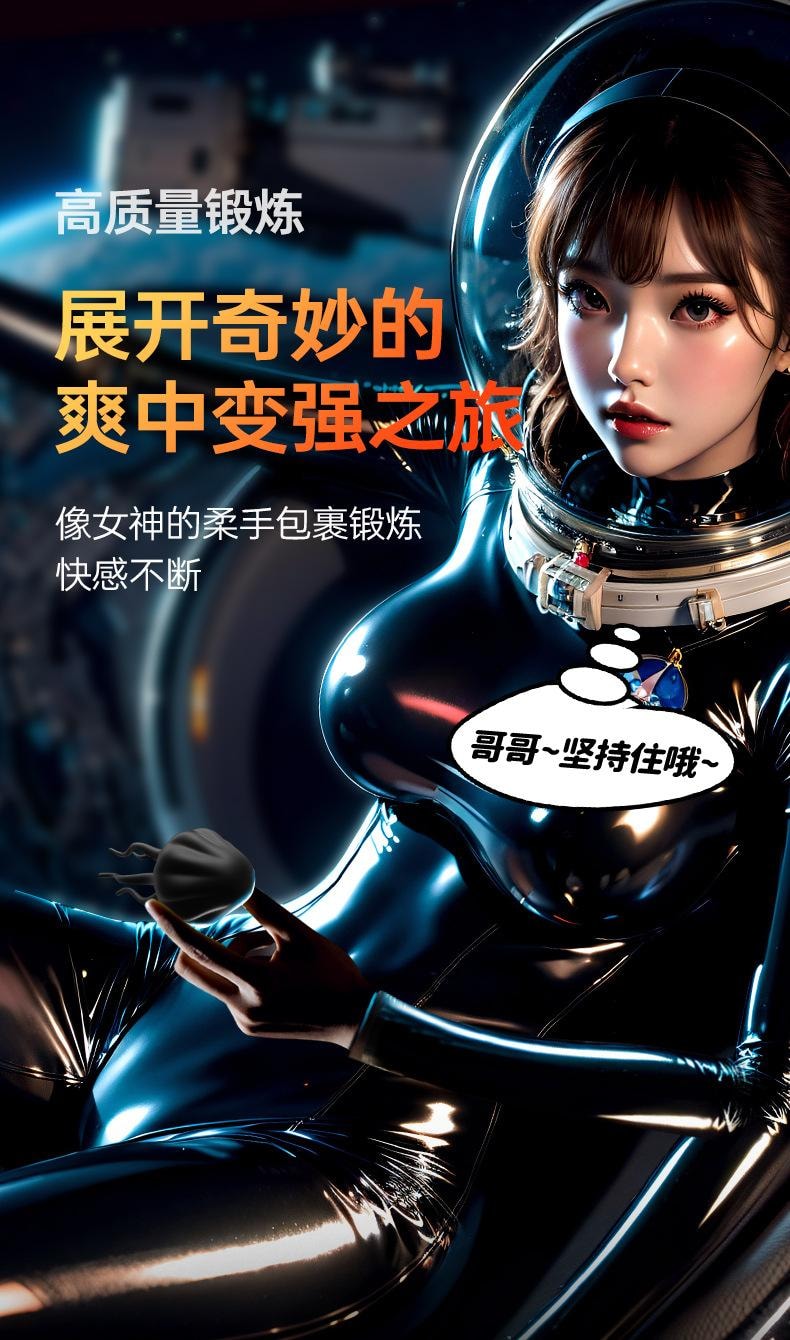 【中国直邮】 谜姬 水母训练器物理锻炼3速7频硅胶男用成人情趣用品1个装