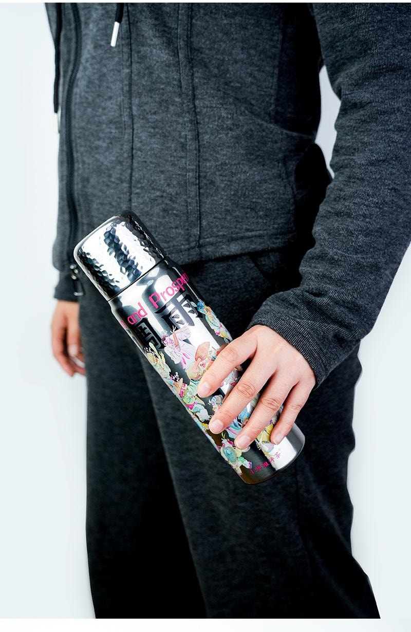 小师姐评茶 保温杯 焖茶杯 养生杯 风调雨顺 国潮风 食品级陶瓷涂层 冷热皆可保温 便捷泡茶 办公室热饮杯 伴手礼 550 mL 1个