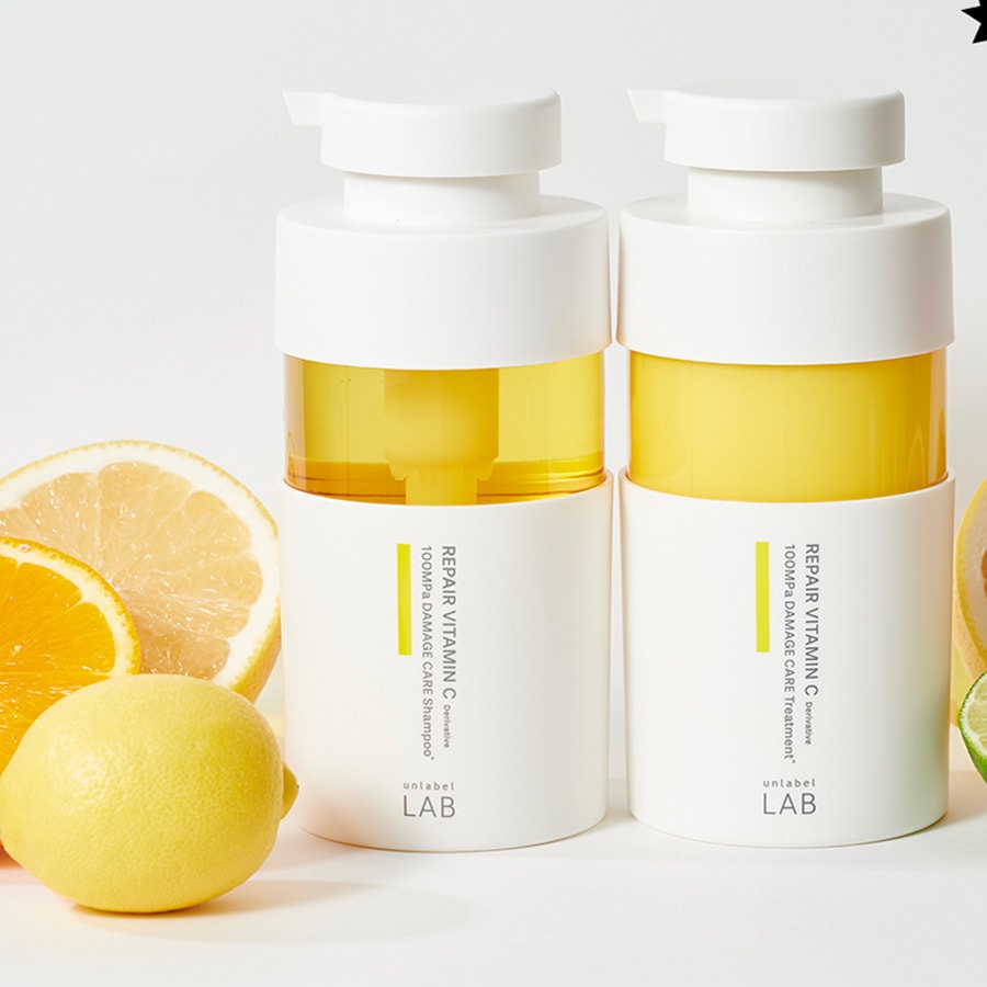 【日本直邮】UNLABEL LAB 维生素C修复洗发水 超高压渗透VC精华 无硅油 保湿修护 发根蓬松 400ml【LDK杂质测评】