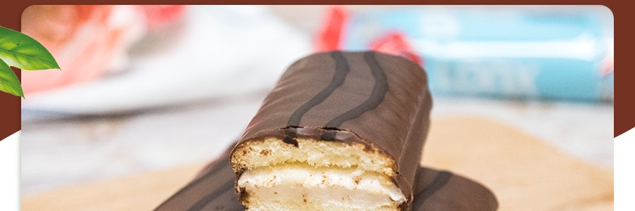 韓國CROWN 巧克力棉花糖棒蛋糕 10枚入 220g
