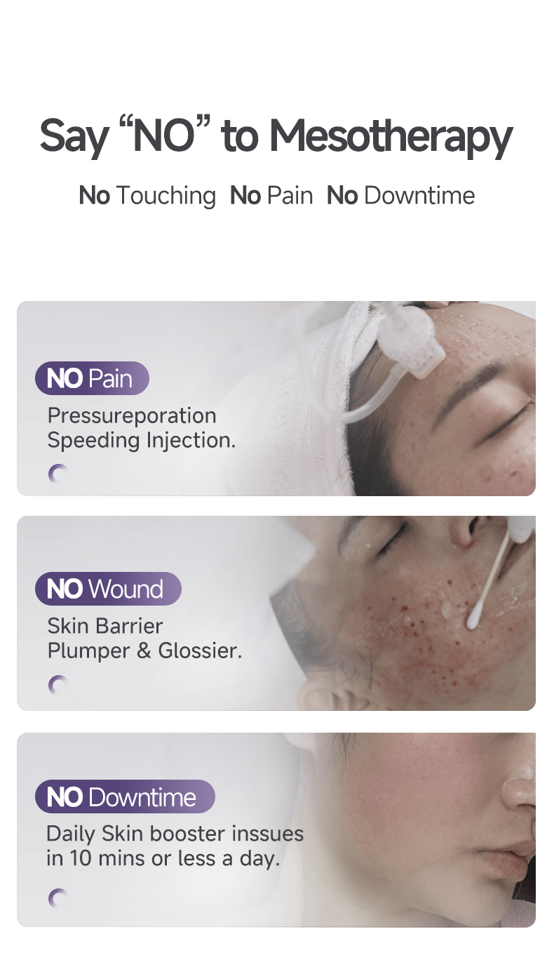  谷心 GX. 【贈送5瓶30ml純露】全美獨家新品首發 最新款雅灰紫居家無針水光砲小吊瓶水光儀 敏敏肌必備 美容儀器 1台 + 贈送5瓶30ml純露