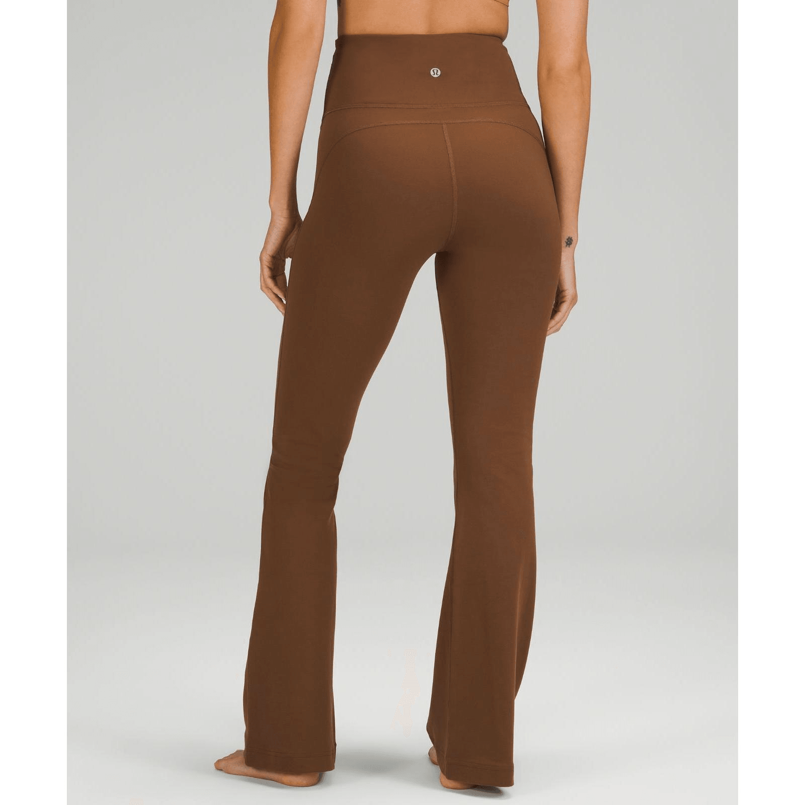 LULULEMON||Groove女士超高腰喇叭褲*Nulu亞洲版型||Roasted Brown XS LW5EIKA