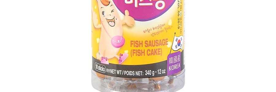 韓國WANG 美味魚腸 魚肉火腿腸 原味 10根入 340g