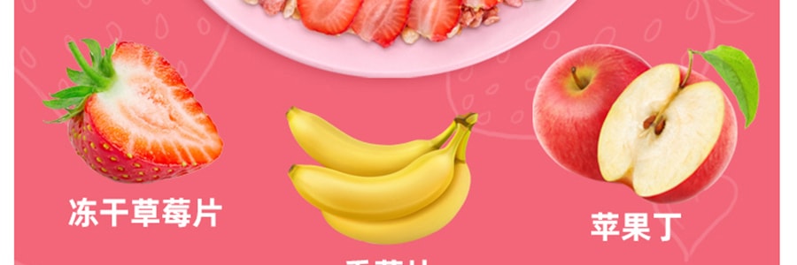 【肖战同款】欧扎克 草莓坚果 干吃零食 水果谷物冲饮代餐燕麦片 400g
