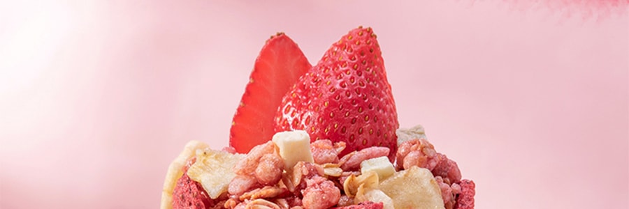 【蕭戰同款】歐扎克 草莓堅果 乾吃零食 水果穀物沖飲代餐燕麥片 400g