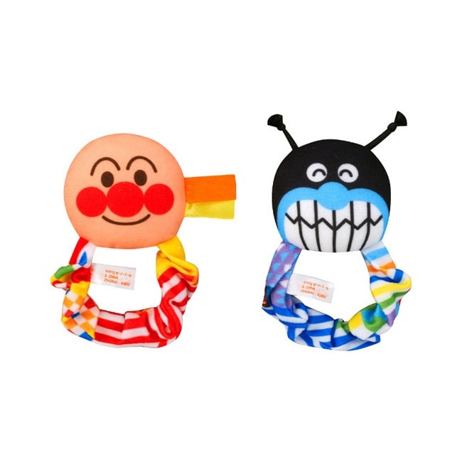 【日本直邮】BANDAI万代 面包超人安抚玩具手腕铃铛脚铃铛 适合0个月以上宝宝