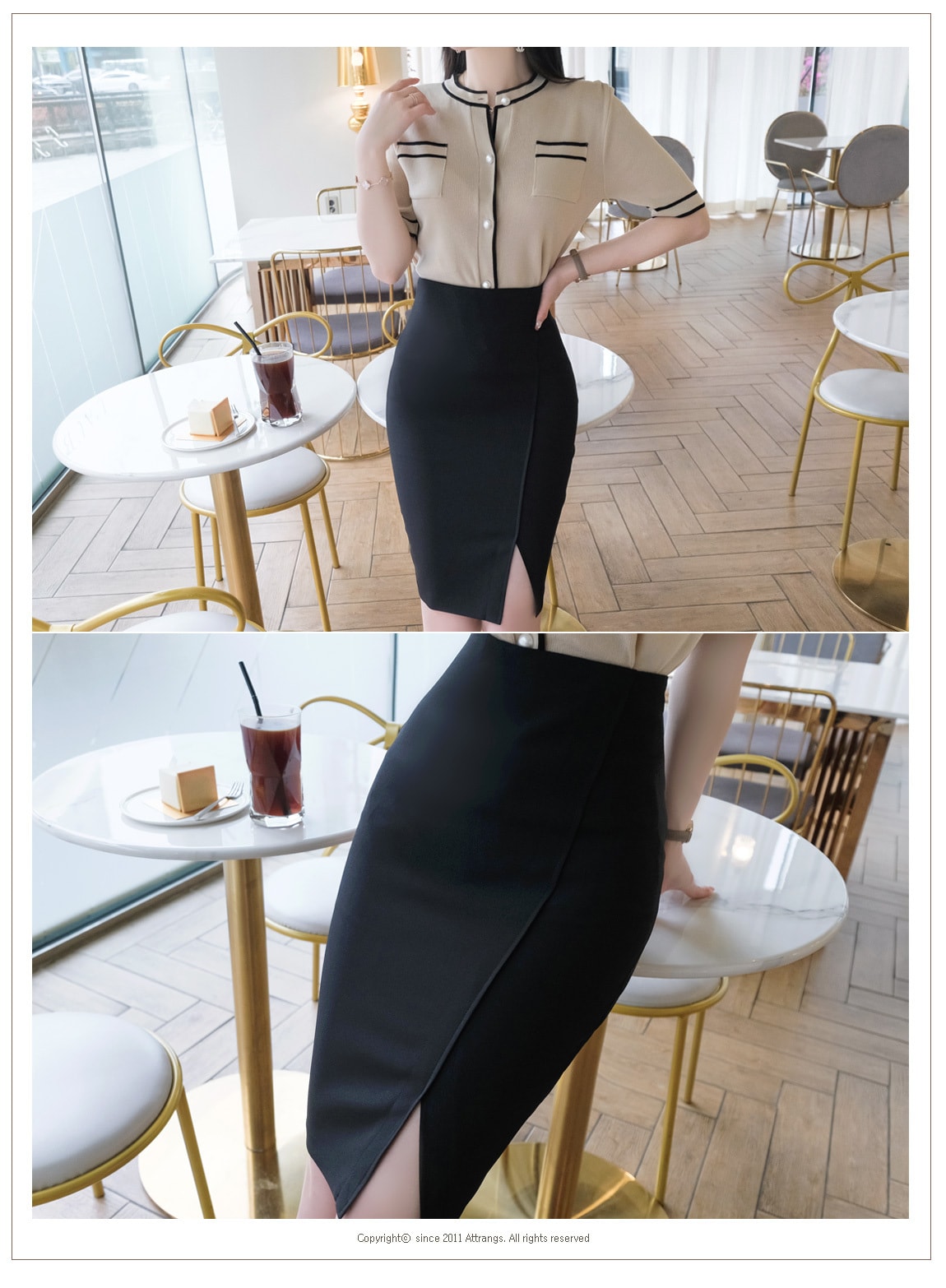 Middle skirt black L