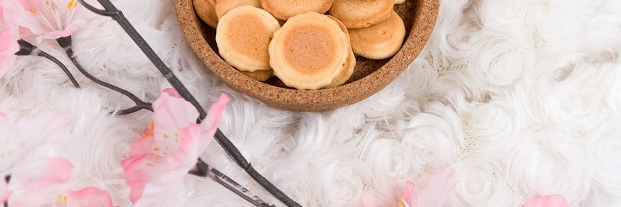 Petits Pancakes Œufs Ronds 100g【Plaque de Fer Rôtie】【Artisanat Traditionnel】【Croustillant et Croquant】