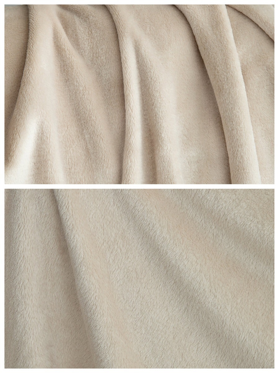 Premium Down 法兰绒超柔毛毯 50”x70” 驼色