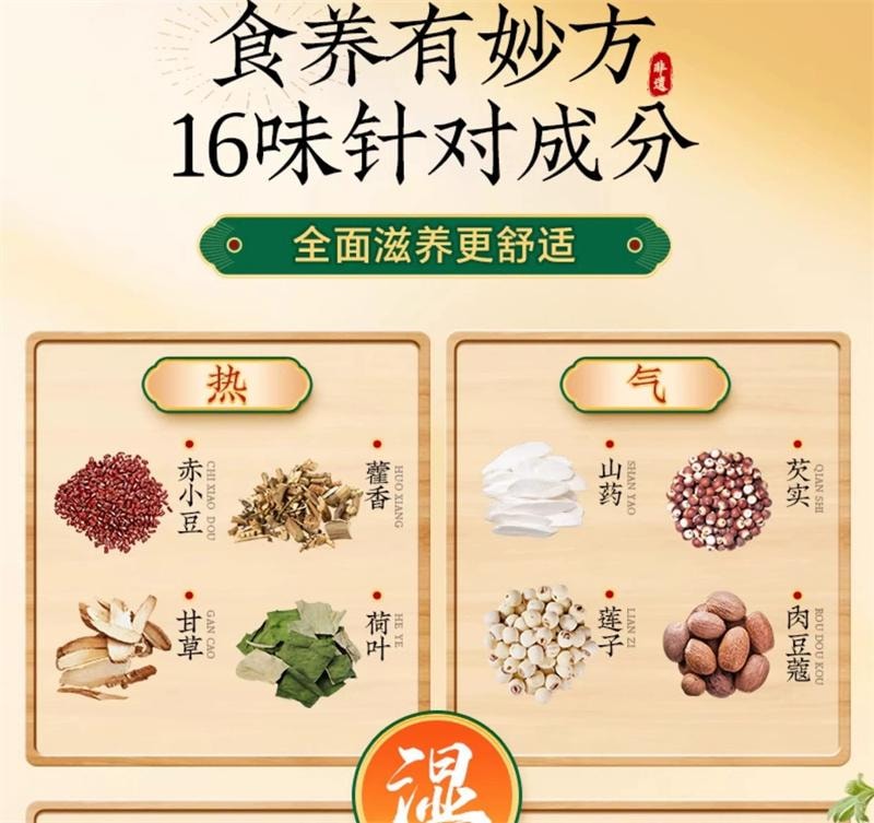 【中国直邮】 香港制药堂 五指毛桃薏仁茯湿膏320g/盒 赤小豆薏米茯苓茶祛轻正品四君子汤(建议3盒周期装)