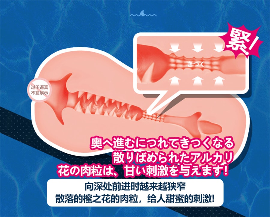 【中國直郵】對子哈特 鯊魚小姐飛機杯名器子宮小穴成人用品砲架自慰擼管神器