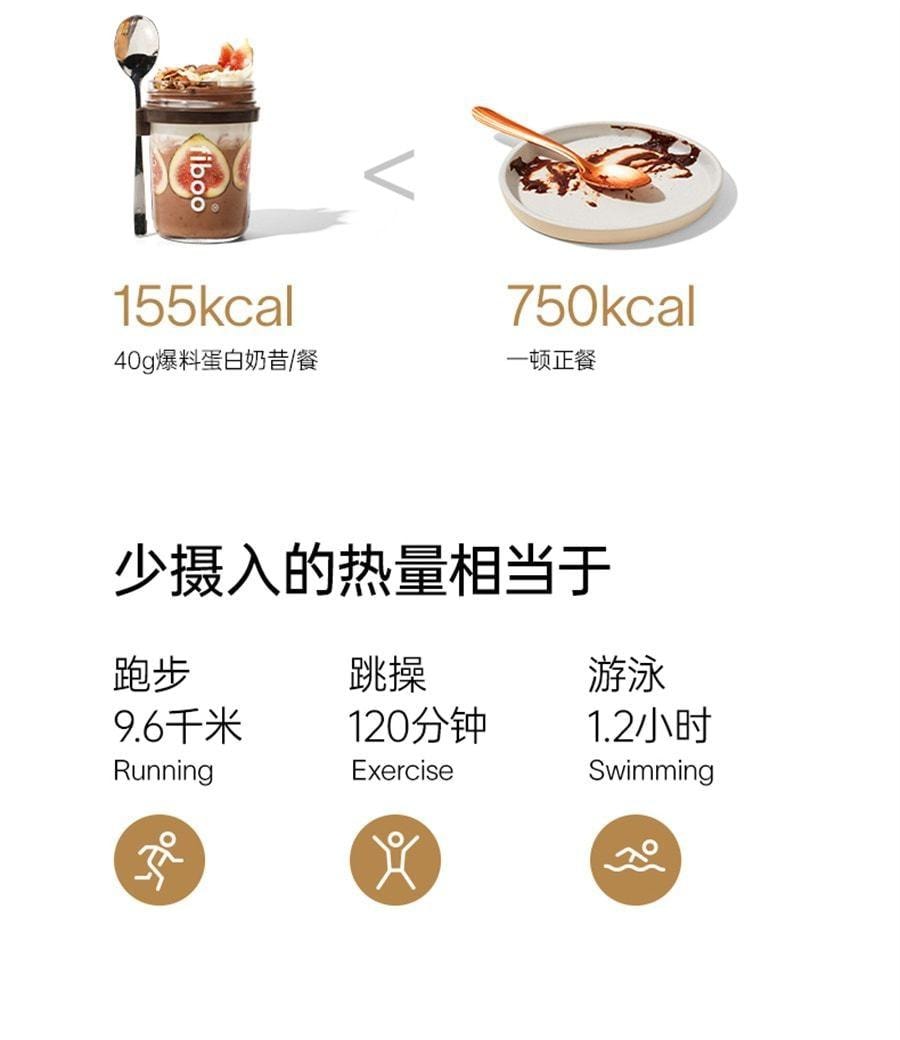【中国直邮】 Fiboo 爆料蛋白代餐奶昔粉代餐饱腹食品地中海营养冲饮轻食代餐粉 可可味400g/袋