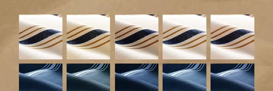 THEBEAST野兽派 都市野兽 黑豹全棉磨毛色织床品四件五尺230*200cm 床笠款, Full size, 米色条纹