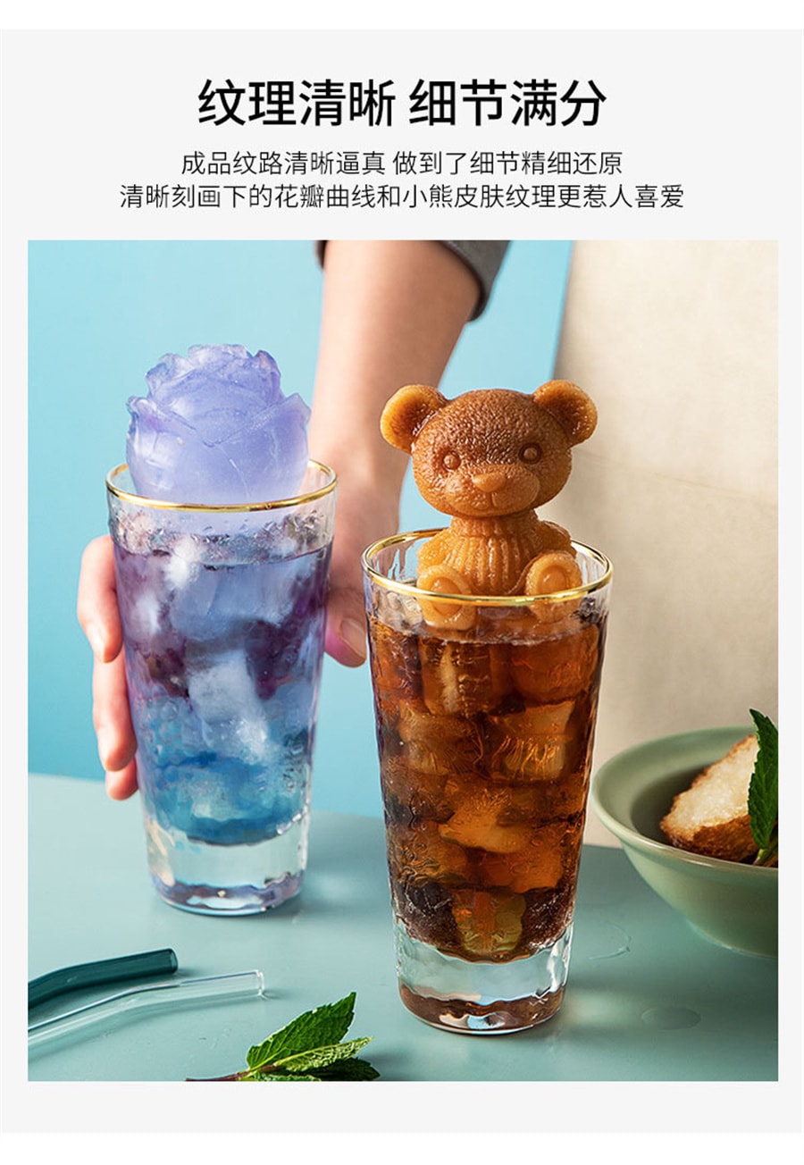 【中国直邮】鑫友小熊冰块模具  小熊小号35ml