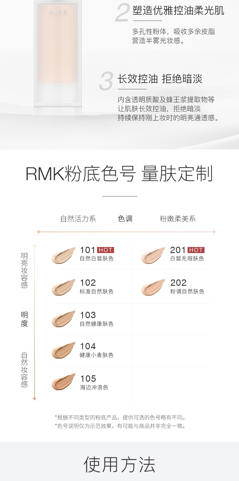 【日本直郵】日本RMK 柔光啫咖哩粉霜 SPF24 PA++ #102標準自然膚色 30g