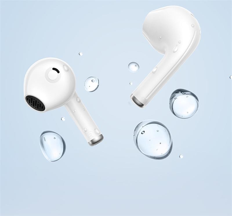 【中國直郵】 倍思 W04藍牙耳機無線半入耳通話降噪超長續航力 皓月白 1個