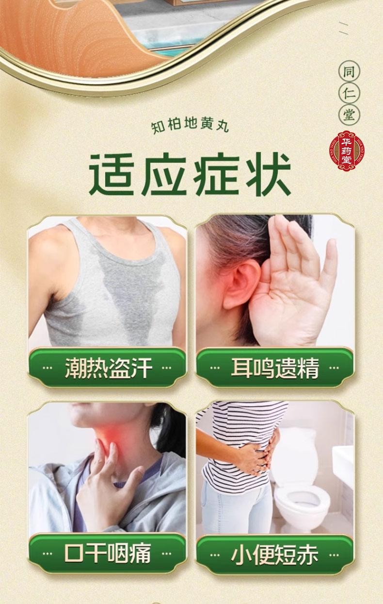 北京同仁堂 知柏地黃丸 調理滋陰降火潮熱盜汗 360丸/盒
