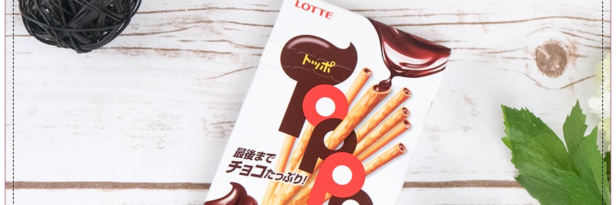 日本LOTTE乐天 TOPPO 巧克力夹心饼干棒 72g