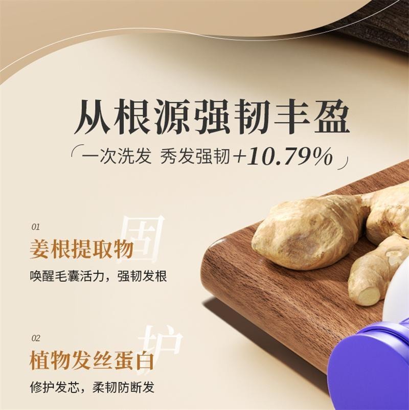 【中國直郵】 EHD 生薑洗髮精 蓬鬆柔順修護防斷護髮清爽男女 500ml/瓶