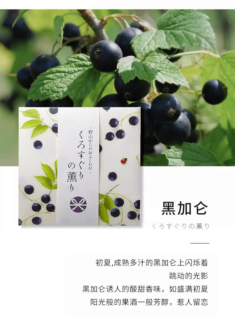 【日本直邮】Nippon Kodo日本香堂 野山的馈赠家用香氛线香12支【野草莓】
