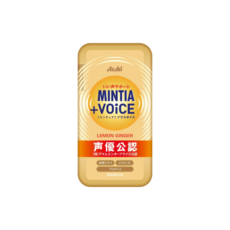 日本 ASAHI MINTIA  薄荷糖 声优推荐款 柠檬味清凉喉糖 30粒 20g