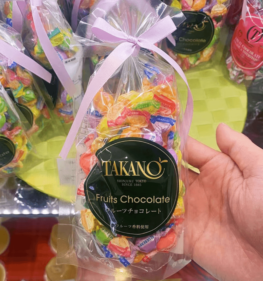 【日本直邮】Takano新宿高野水果巧克力糖果混合 80克