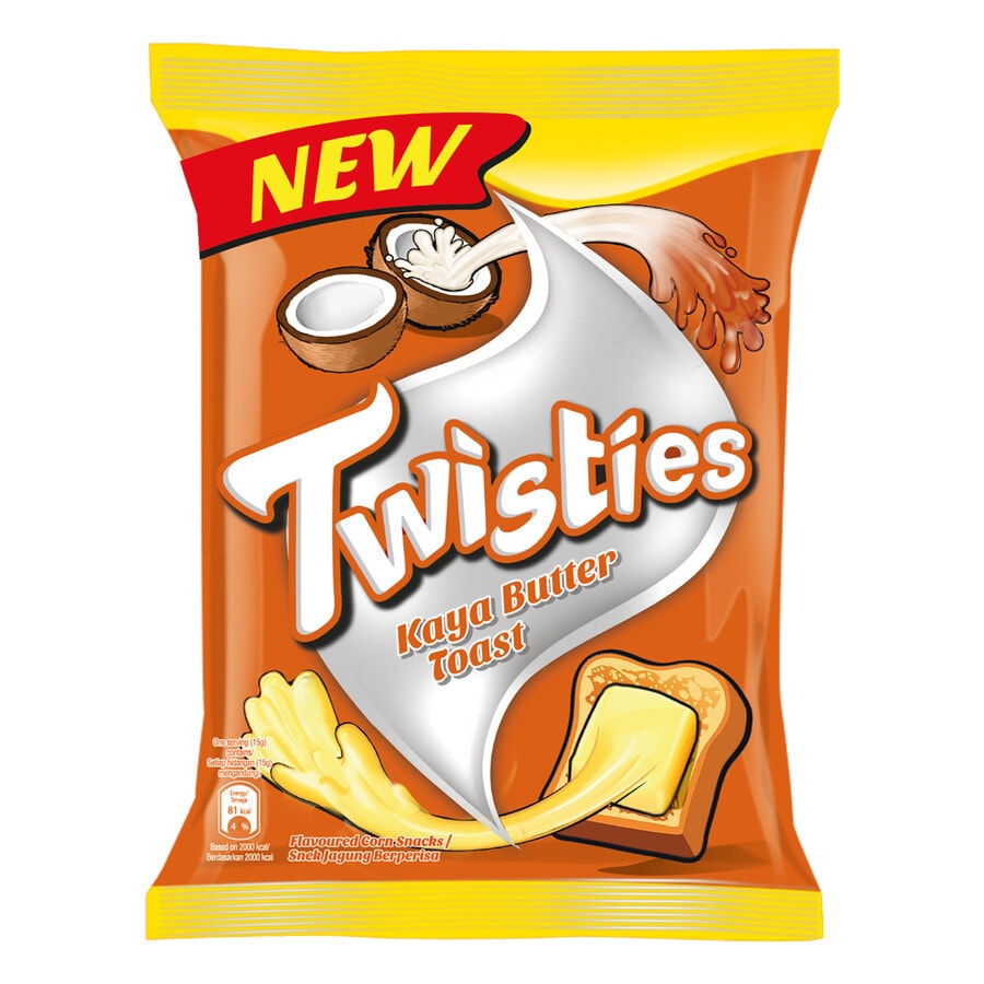 【马来西亚直邮】马来西亚 MONDELEZ 亿滋 TWISTIES  加央黃油吐司口味 60g