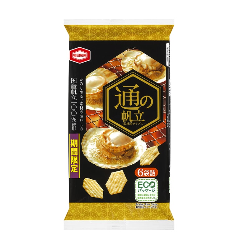 【日本直郵】日本龜田製果 期限限定 扇貝仙貝 72g