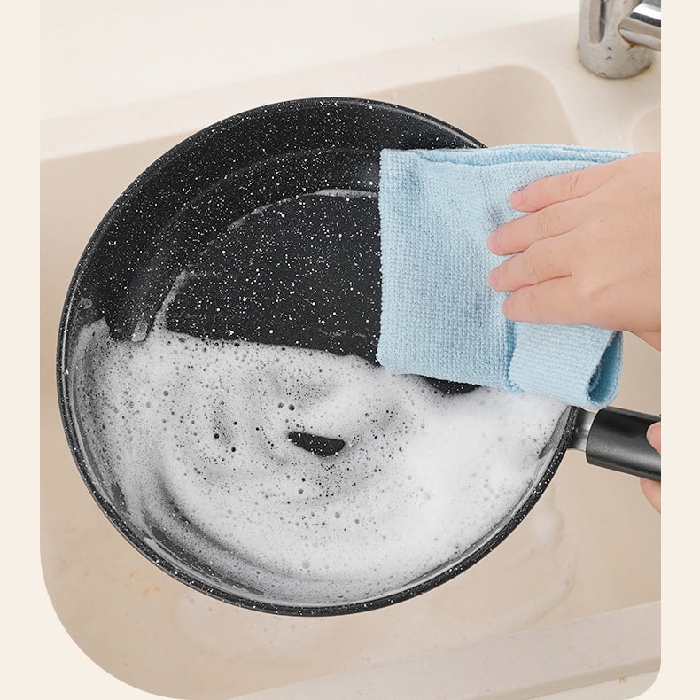 【中国直邮】 抽取式抹布厨房专用吸水清洁巾22x22cm洗碗布 40条蓝色