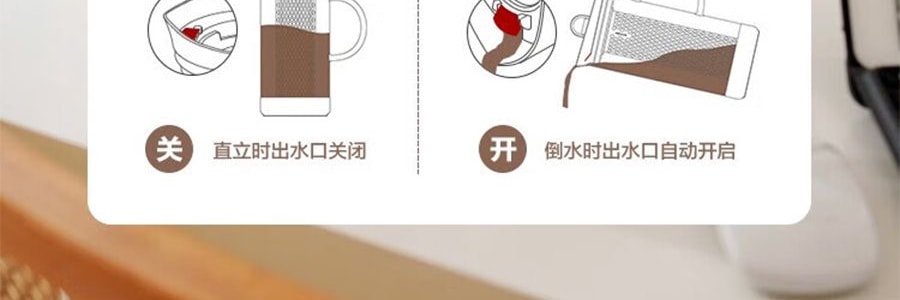 BUYDEEM北鼎 多功能冷泡壶 咖啡冷萃壶 冰饮凉水壶家用大容量过滤杯子 1.7L 杏仁白 CD2007