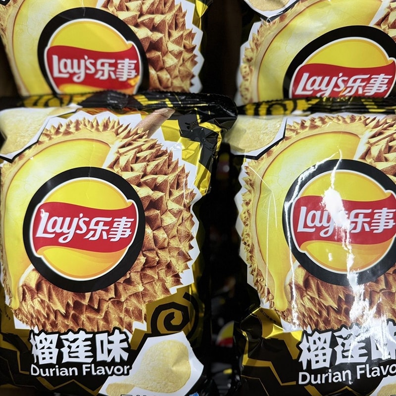 【中國直郵】 Lay's樂事 榴槤口味洋芋片新口味袋裝70g