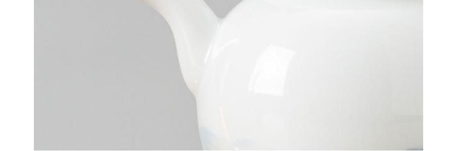 蓝印东方 景德镇陶瓷中式泡茶壶茶具套装 壶*1、杯*4、公道*1、包装*1【石上-千里江山】