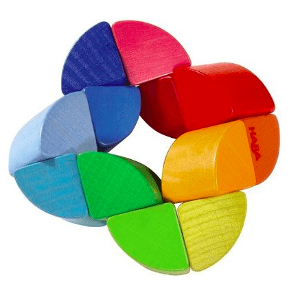 Germany HABA Clutching Toy Roundabout Wooden Manipulative Rattle & Teether one piece(randomly style)