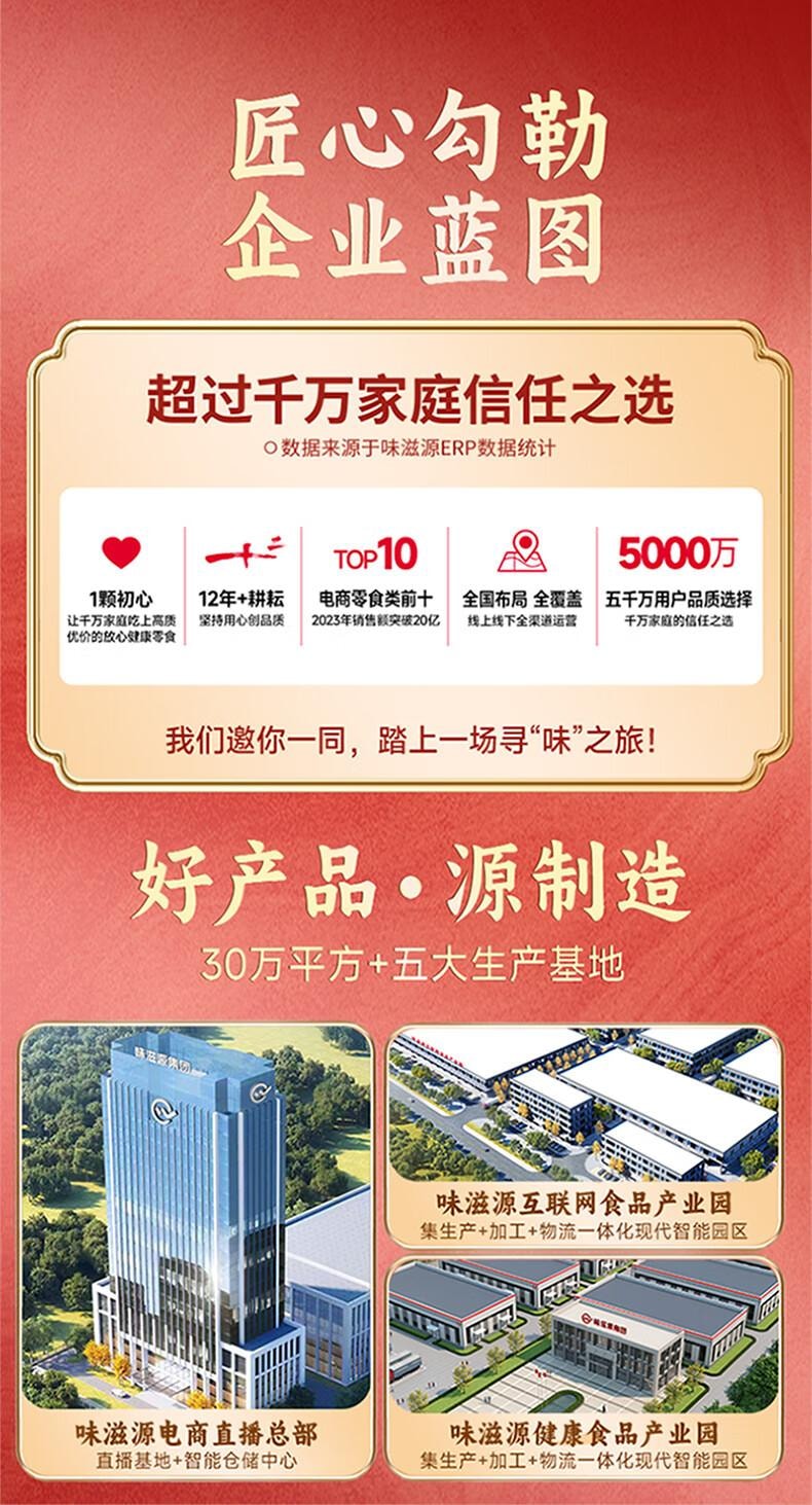 【中国直邮】 味滋源 草莓羊奶芙雪花酥泡芙蛋糕点 休闲零食品面包早餐沙琪玛300g