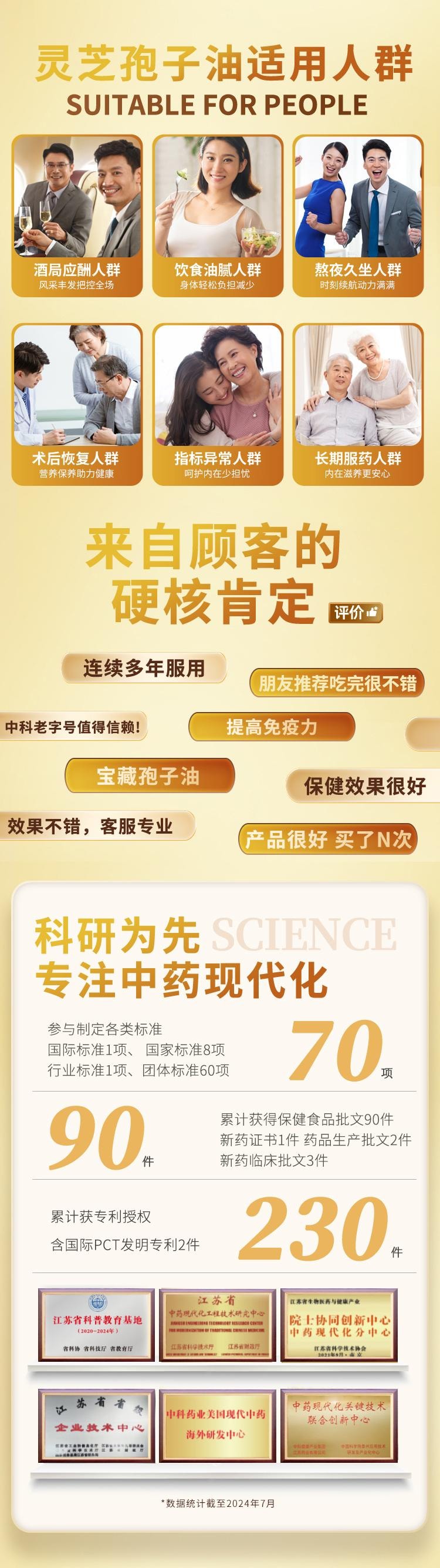 中科灵芝孢子油 - 免疫调节 保肝护肝 改善体质 术后恢复 灵芝三萜≥32% 40粒