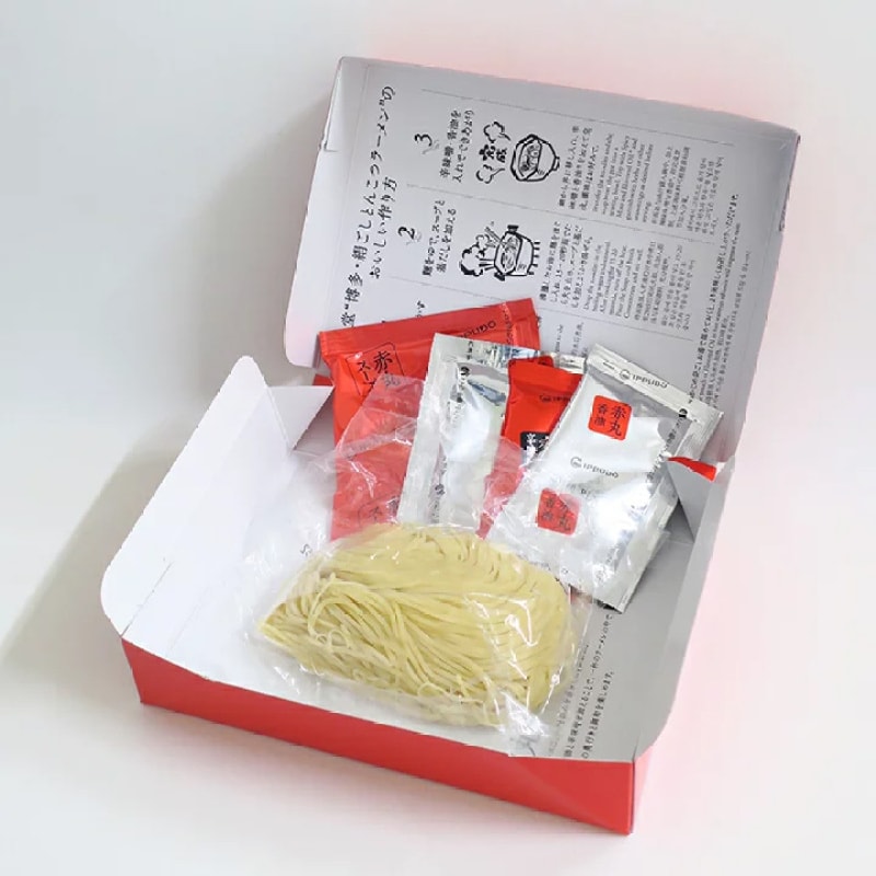 【日本直邮】博多第一拉面 一风堂赤辛红丸拉面煮面版 1盒