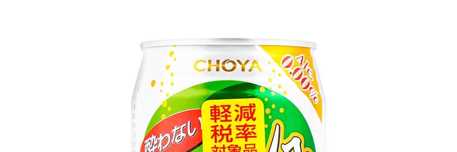 日本CHOYA 日式青梅味 碳酸汽水 350ml