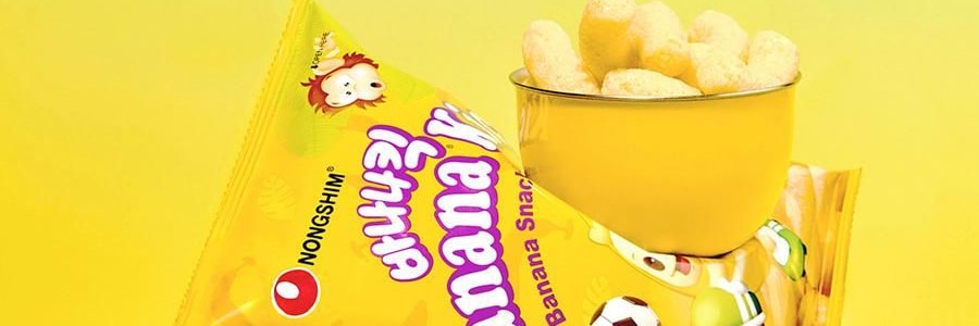 韩国NONGSHIM农心  香蕉脆条 玉米泡芙 膨化零食 45g【 Blackpink Jennie推荐】