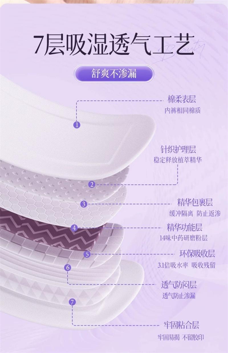 Xuelian Patch Genuine Chinese herbal Pad Deodorizing Care Pad 10 patches per box